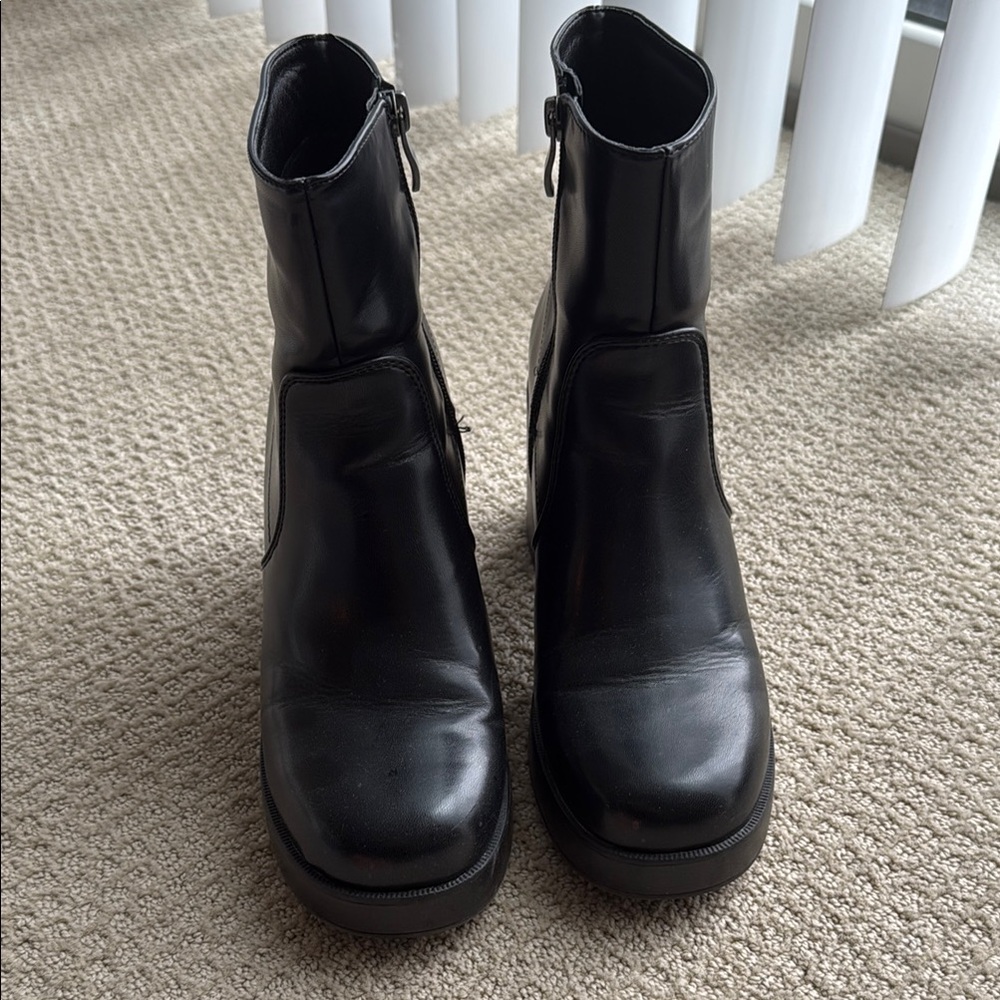 Madden Girl Tornado Black Ankle Booties